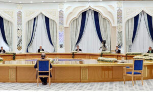 Read more about the article Federal Minister for Planning, Development and Special Initiatives, Ahsan Iqbal meeting with the President of Turkmenistan, H.E. Serdar Berdimuhamedov, in Ashgabat on April 28, 2025.