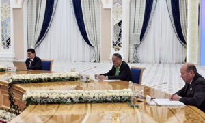Read more about the article Federal Minister for Planning, Development and Special Initiatives, Ahsan Iqbal meeting with the President of Turkmenistan, H.E. Serdar Berdimuhamedov, in Ashgabat on April 28, 2025.